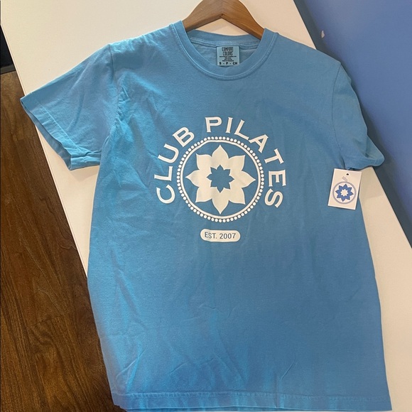 Club Pilates Blue Short Sleeve Tee, small - Picture 1 of 1